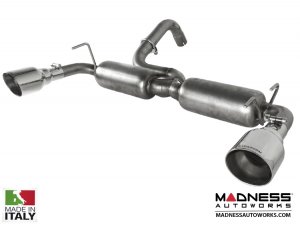 FIAT 500 ABARTH Performance Axle Back Exhaust - Ragazzon - Evo Line - Resonated Dual Sport Line Tip